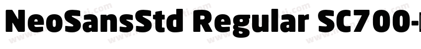 NeoSansStd Regular SC700字体转换